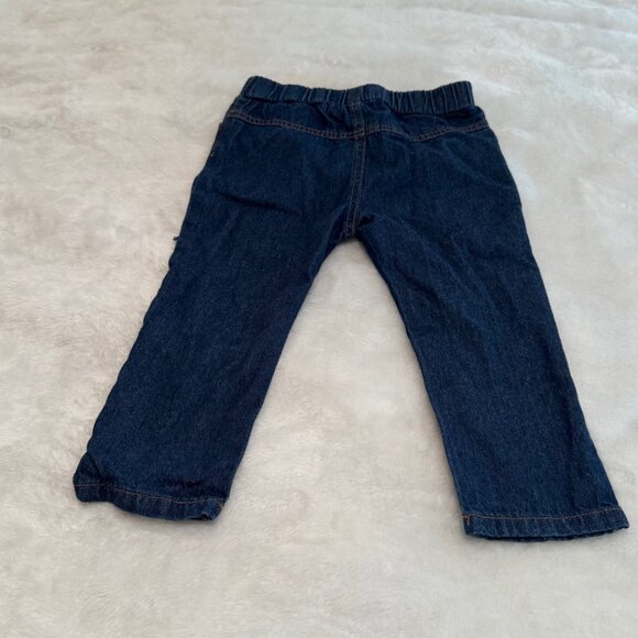 Distressed and Patchwork Dark Wash Denim Jeans Size 3Year - Picture 8 of 16